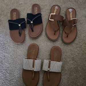 Italian Shoemakers Sandals Trio